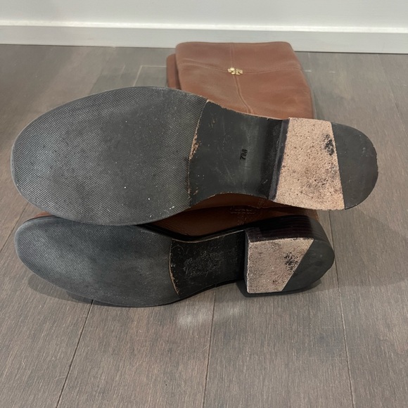 Tory Burch Jolie Leather Riding Boots in Rustic Brown - Size 7 - Picture 2 of 6